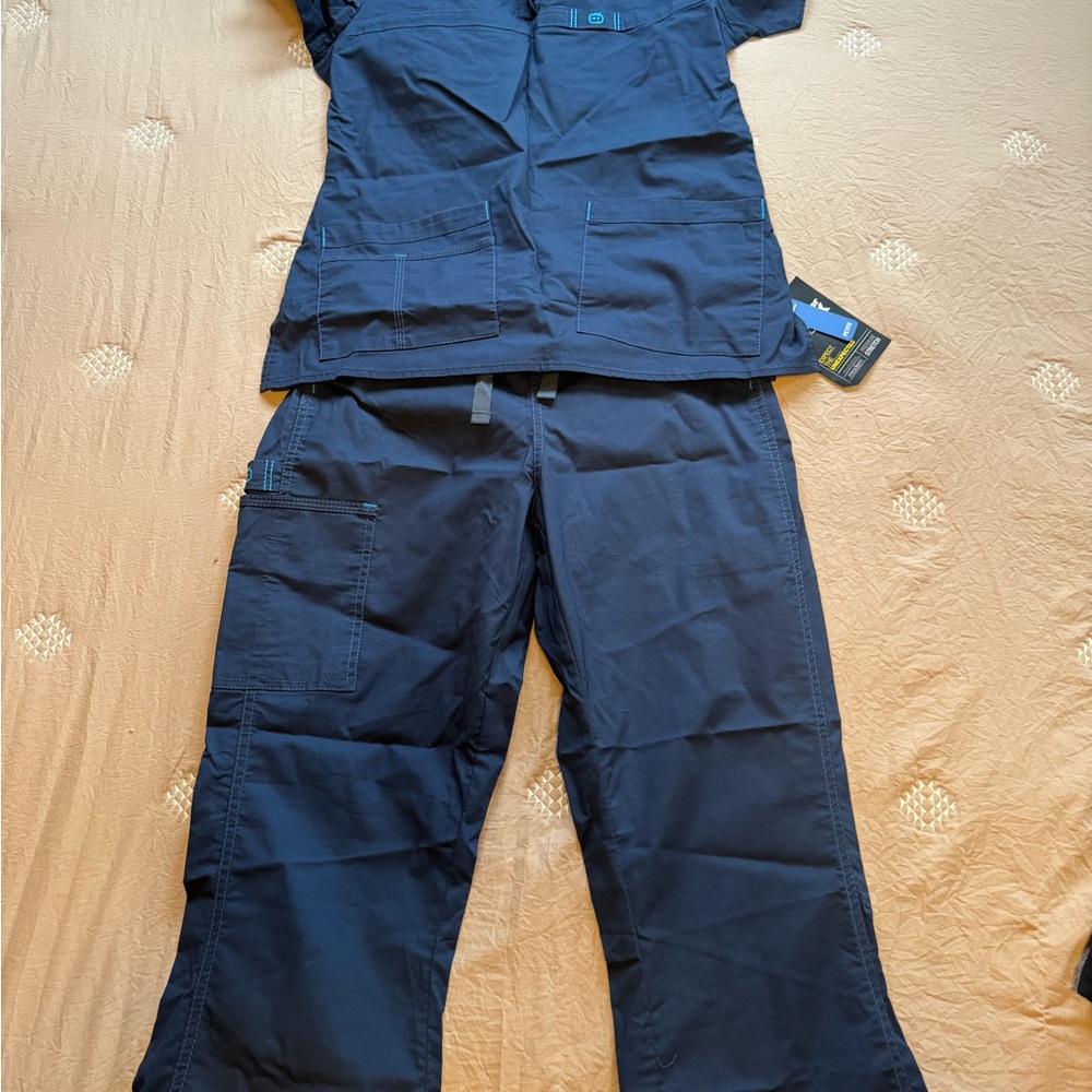 WonderWink Women's Dark Blue Scrub Pants and Top